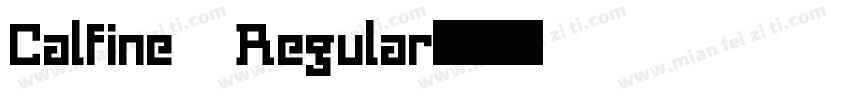 Calfine Regular字体转换